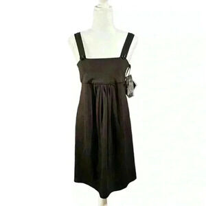 Joseph Ribkoff NWT Square Neck Drop Waist Black Dress Size 6
